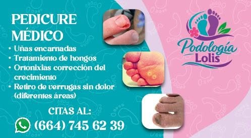 Pedicure médico Podología Lolis, servicios y número de citas